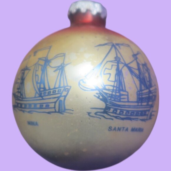 christopher columbus 500th anniversary 1992 ornament round bronner's austria OS - Picture 6 of 7